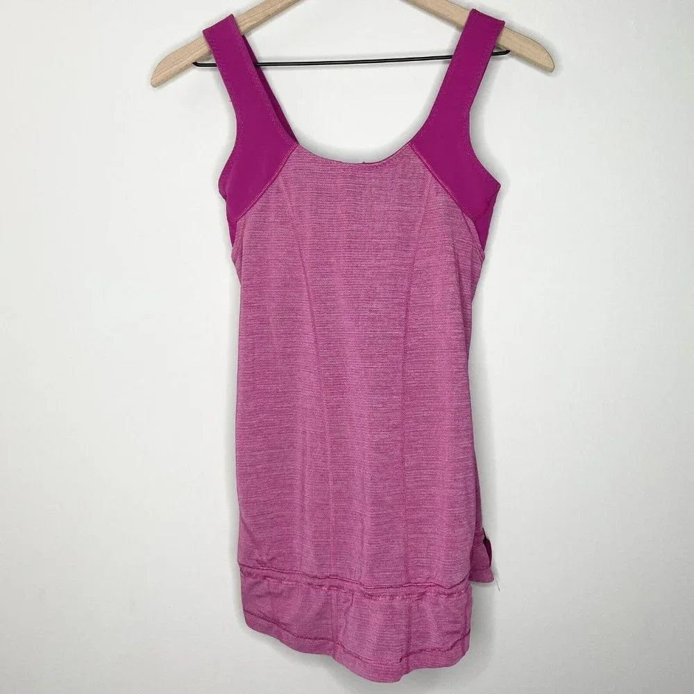 Lululemon Workout Activewear Full Length Tank Top w/ Built In Bra | Size 6 - Picture 3 of 11